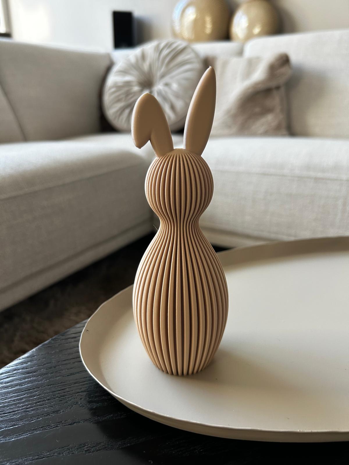 Striped bunny folded ear