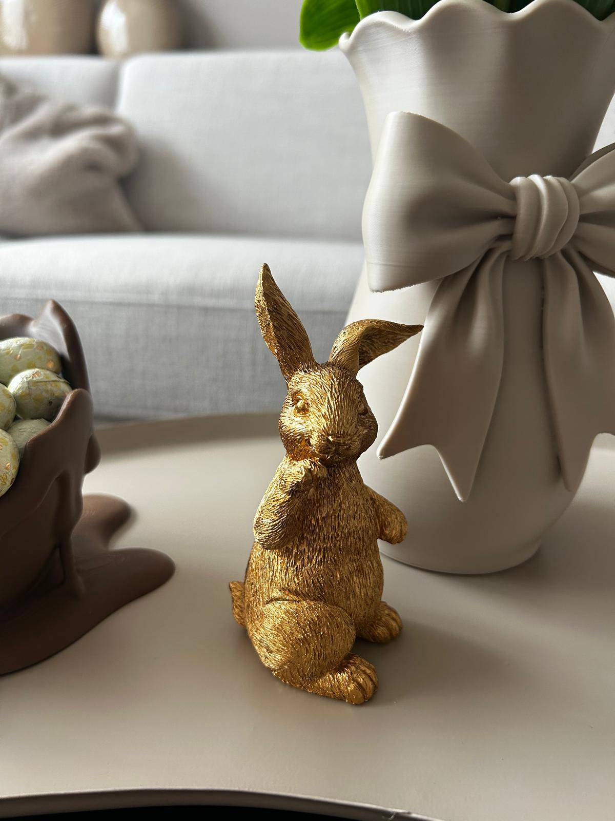 Golden Easter bunny (Standing)