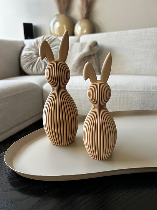 Striped bunny folded ear