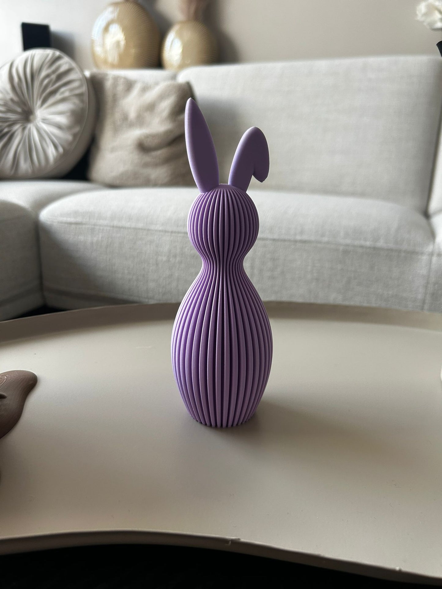 Striped bunny folded ear