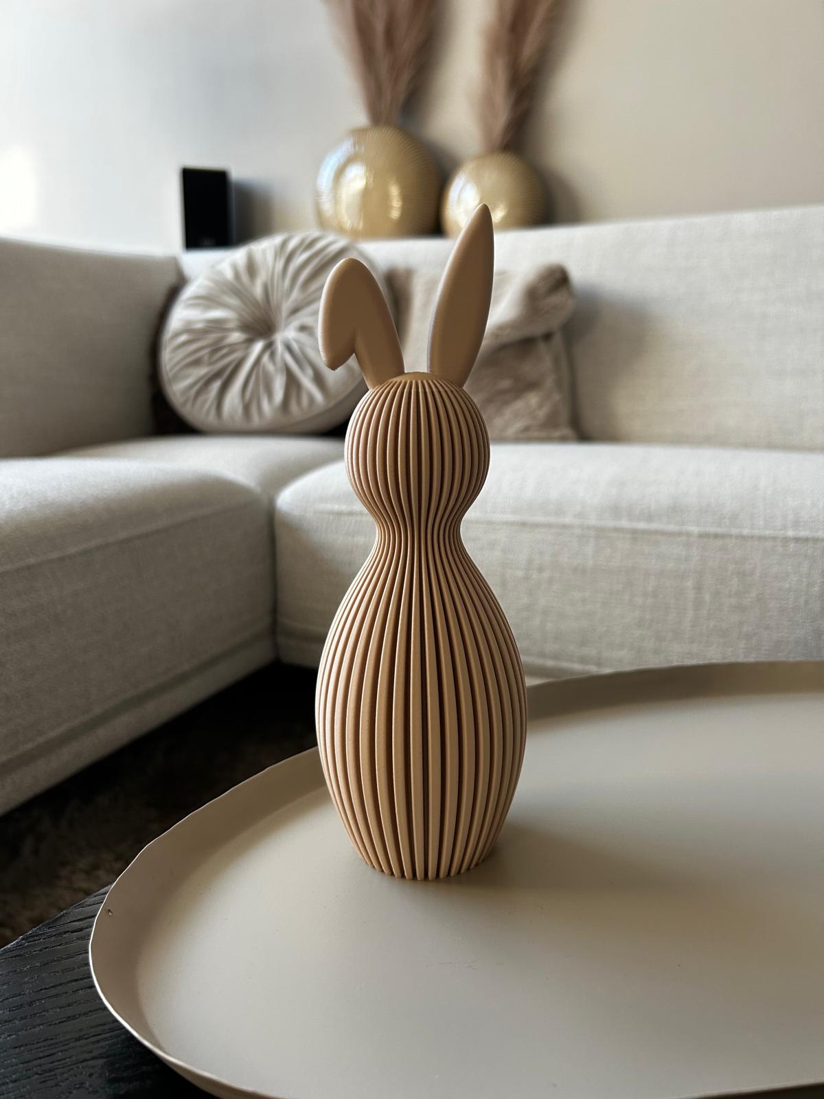 Striped bunny folded ear