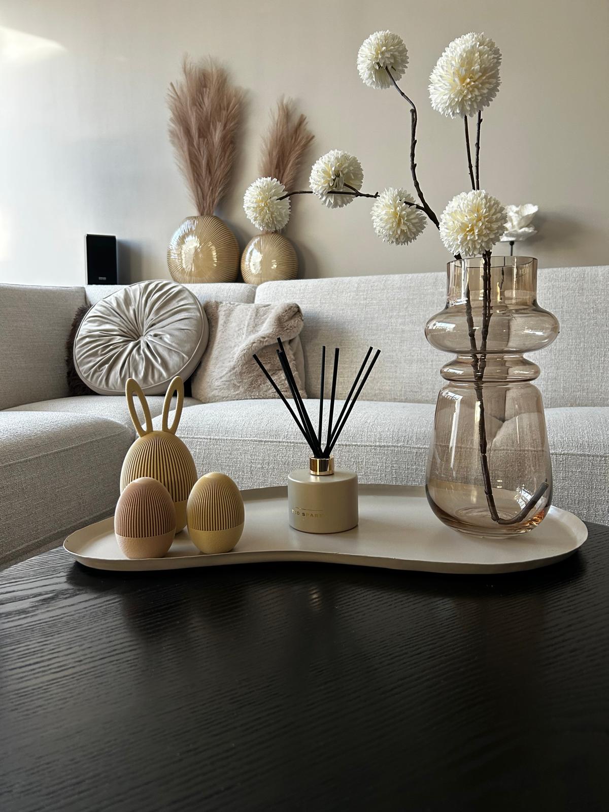 Striped bunny egg container