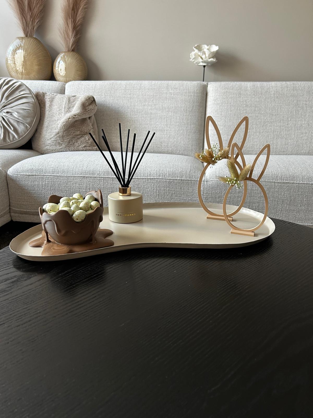 Melted chocolate egg