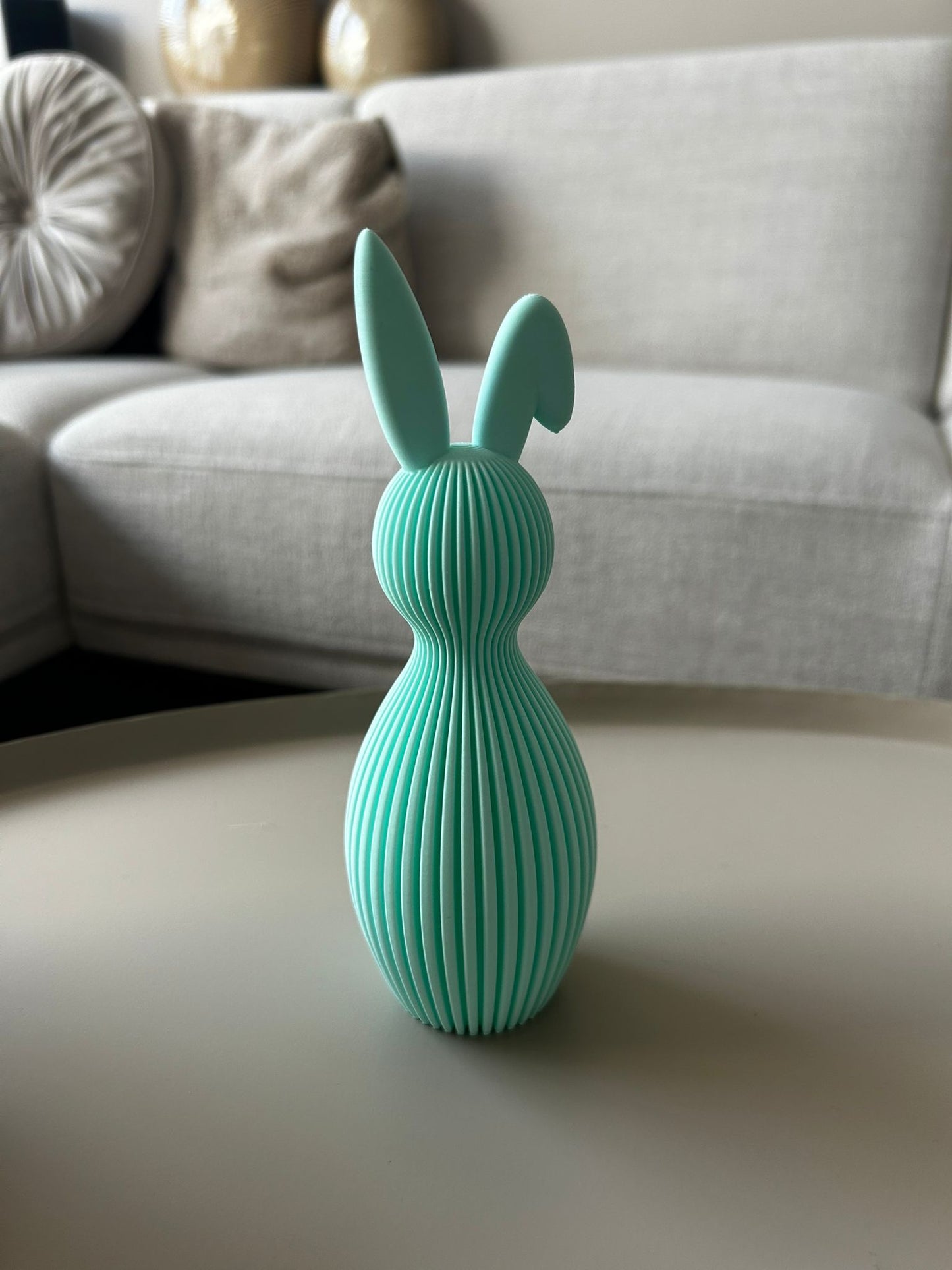 Striped bunny folded ear